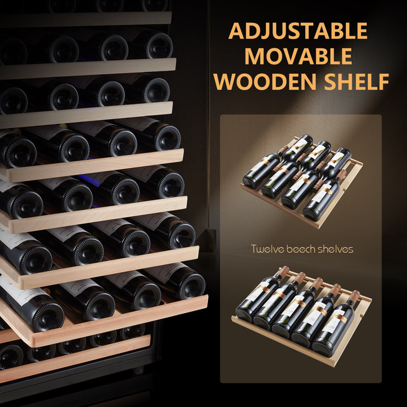 Kalamera Freestanding Refrigeration 22.8'' 80 Bottle Single Zone Free